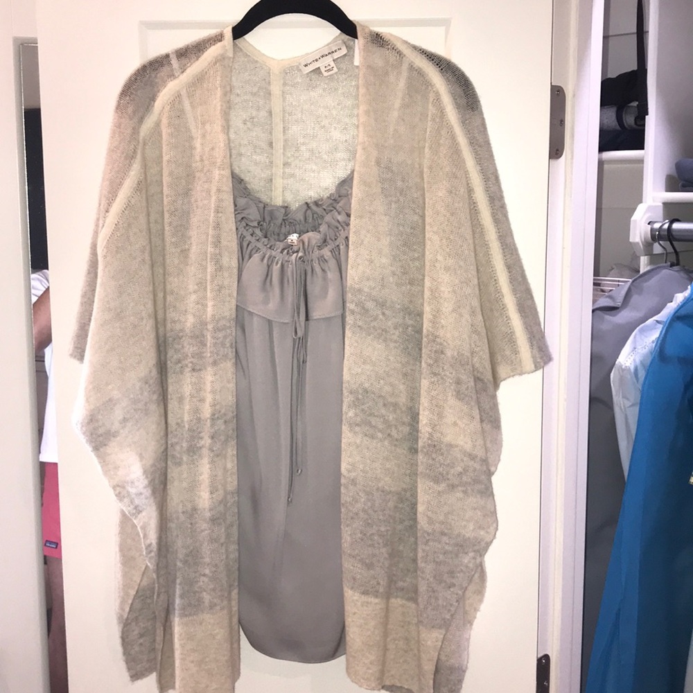 White + Warren and Milly blouse and cardigan set